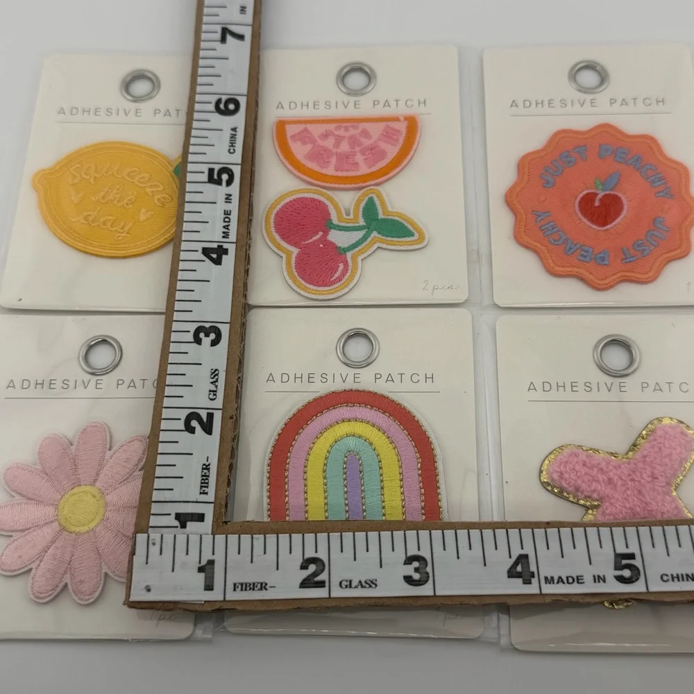 Colorful Fruit Rainbow Adhesive Patches - Lot of 6 packs